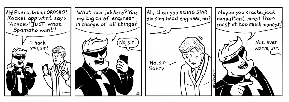 acedev comic, webcomic for Monday 27 Jun 2016
